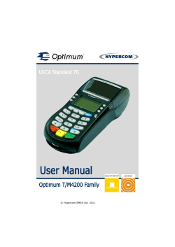 User Manual Optimum T/M4200 Family UKCA Standard 70