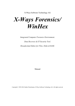 X-Ways Forensics/ WinHex