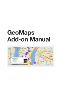 GeoMaps Add-on Manual