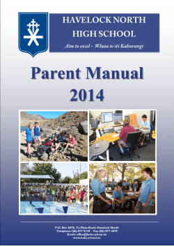 Parent Manual 2014