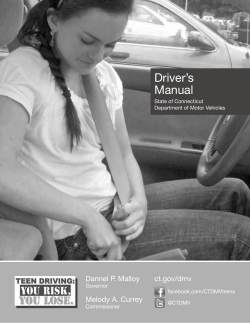 Driver’s Manual Dannel P. Malloy ct.gov/dmv