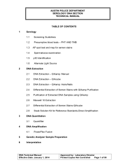 AUSTIN POLICE DEPARTMENT  TECHNICAL MANUAL TABLE OF CONTENTS