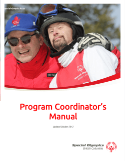 Program Coordinator’s Manual  British Columbia