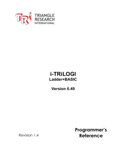i-TRiLOGI  Programmer’s Reference