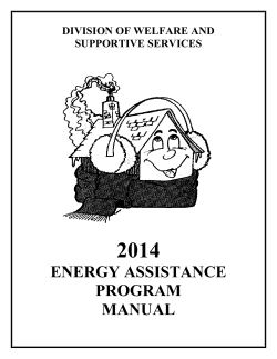 2014 ENERGY ASSISTANCE PROGRAM