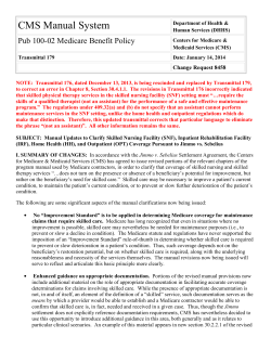 CMS Manual System Pub 100-02 Medicare Benefit Policy