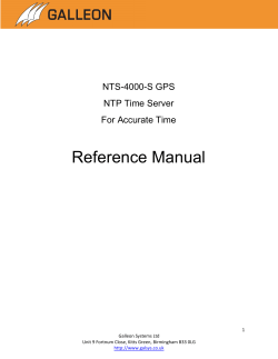 Reference Manual  NTS-4000-S GPS NTP Time Server