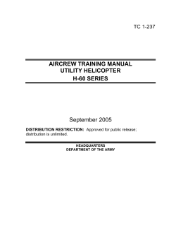 AIRCREW TRAINING MANUAL UTILITY HELICOPTER H-60 SERIES