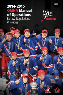2014-2015 Manual of Operations