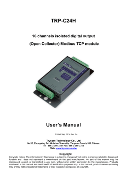TRP-C24H User’s Manual 16 channels isolated digital output