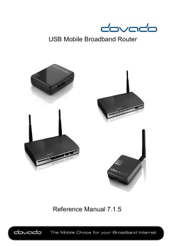 USB Mobile Broadband Router Reference Manual 7.1.5