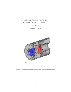 CalculiX USER’S MANUAL - CalculiX GraphiX, Version 2.7 - Klaus Wittig