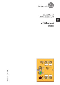 Device Manual RFID evaluation unit DTE102 UK