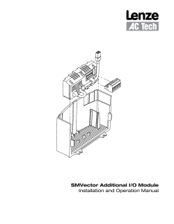 SMVector Additional I/O Module Installation and Operation Manual