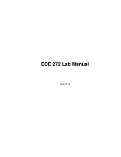 ECE 272 Lab Manual Fall 2014