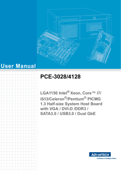 User Manual PCE-3028/4128