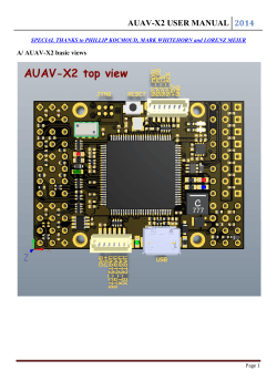 AUAV-X2 USER MANUAL  2014 A/ AUAV-X2 basic views
