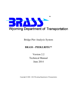 Bridge Pier Analysis System  Version 2.2