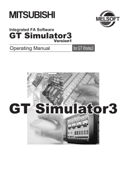 GT Simulator3 Operating Manual for GT Works3 Integrated FA Software