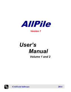AllPile  User’s Manual