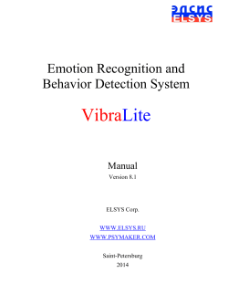 Vibra Lite  Emotion Recognition and