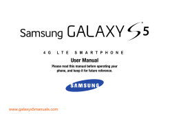 User Manual www.galaxys5manuals.com Please read this manual before operating your