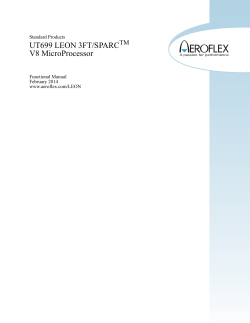 UT699 LEON 3FT/SPARC  V8 MicroProcessor TM