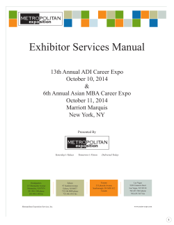 Exhibitor Services Manual