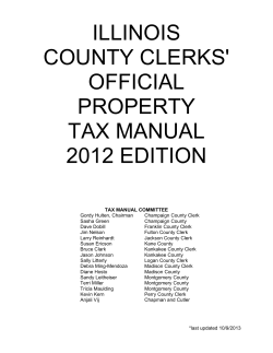 ILLINOIS COUNTY CLERKS' OFFICIAL PROPERTY