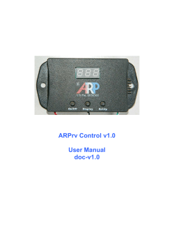 ARPrv Control v1.0  User Manual doc-v1.0