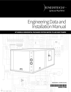 Engineering Data and Installation Manual 20D082-07NN