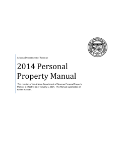 2014 Personal Property Manual