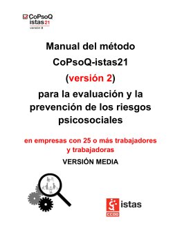 Manual del método CoPsoQ-istas21 ( )