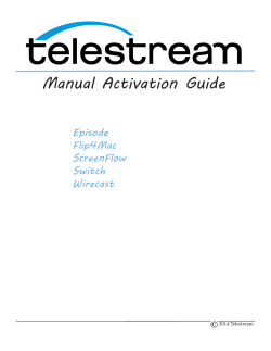 Manual Activation Guide Episode Flip4Mac ScreenFlow