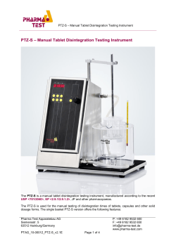 – Manual Tablet Disintegration Testing Instrument PTZ-S
