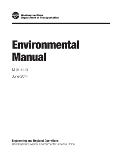 Environmental Manual M 31‑11.13 June 2014