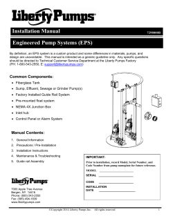 Installation Manual Engineered Pump Systems (EPS)