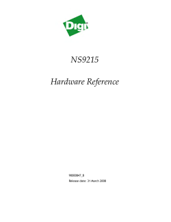 NS9215 Hardware Reference Manual