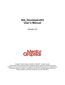 Std_DevelopersKit User’s Manual Version 2.2