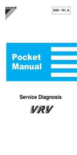 Pocket Manual Service Diagnosis Si30 - 701_A