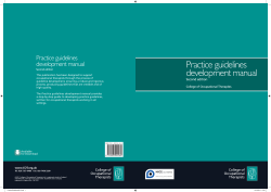 Practice guidelines development manual