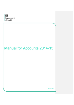 Manual for Accounts 2014-15 March 2014