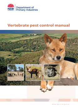 Vertebrate pest control manual XXXX