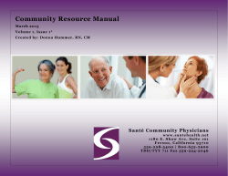 Community Resource Manual