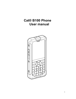 Cat® B100 Phone User manual  1