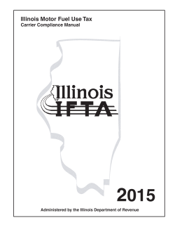 2 015 Illinois Motor Fuel Use Tax Carrier Compliance Manual
