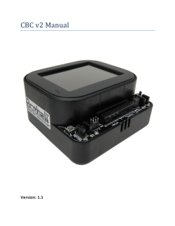 CBC v2 Manual Version: 1.1