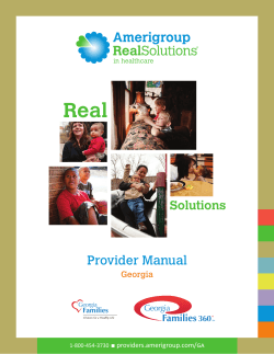Real Provider Manual Solutions Georgia