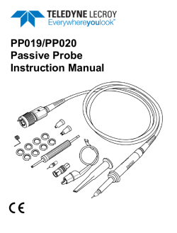 PP019/PP020 Passive Probe Instruction Manual
