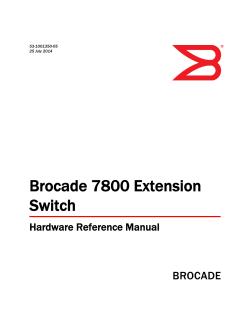 Brocade 7800 Extension Switch Hardware Reference Manual 53-1001350-05